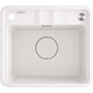 ZLEW. MOMI ALABASTER GRANIT 1K 440x500x230 MM + OSPRZĘT SPACE-SAVER  ZKM_A103