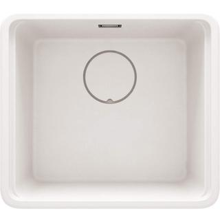 ZLEW. MOMI ALABASTER GRANIT 1K 500x450x230 MM + OSPRZĘT SPACE-SAVER  ZKM_A10A