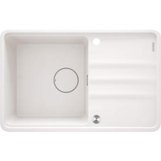ZLEW. MOMI ALABASTER GRANIT 1K Z/O 780x500x230 MM + OSPRZĘT SPACE-SAVER  ZKM_A113