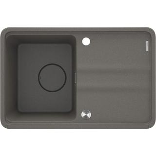 ZLEW. MOMI ANTRACYT METALIK GRANIT 1K Z/KO 670x440x230 MM + OSPRZĘT SPACE-SAVER  ZKM_T11A