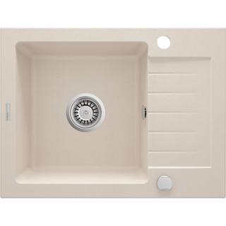 ZLEW. ZORBA BEŻ GRANIT 1K Z/KO 580X440X164, 3,5" + OSPRZĘT SPACE-SAVER ZQZ_511A