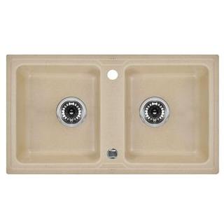 ZLEW. ZORBA PIASKOWY GRANIT 2K B/O 780X435X180, 3,5" + OSP B7ZQZ_7203