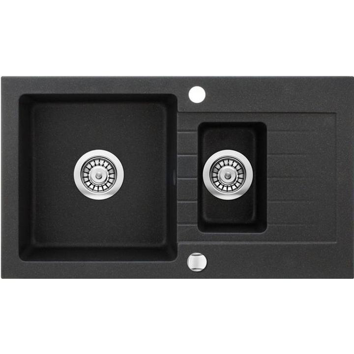 ZLEWOZMYWAK ZORBA GRAFIT METALIK GRANIT 1,5 K Z/O 760X440X164 3,5 "+OSPRZĘT ZQZ_G513