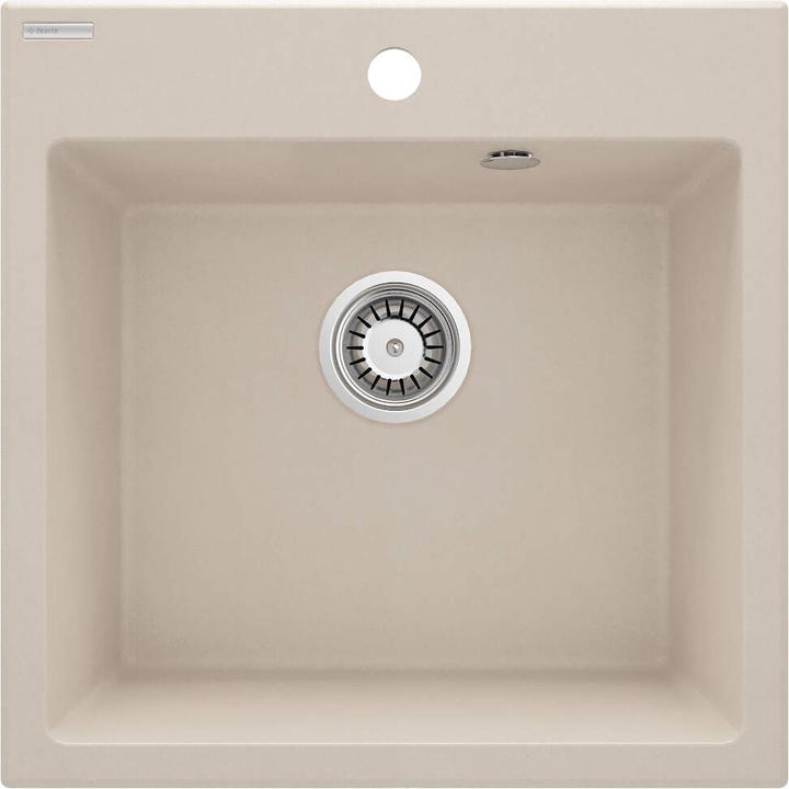 ZLEW. EVORA BEŻ GRANIT 1K 500x500x216, 3,5" + OSPRZĘT SPACE-SAVER  ZQJ_5103