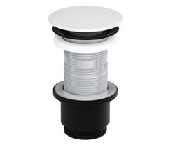 DESING KOREK KLIK-KLEK UMYWALKOWY, KORPUS CZARNY, POKRYWA CARAMICZNA ŚNIEŻNOBIAŁY ARIN.1485.K.02.WHBL