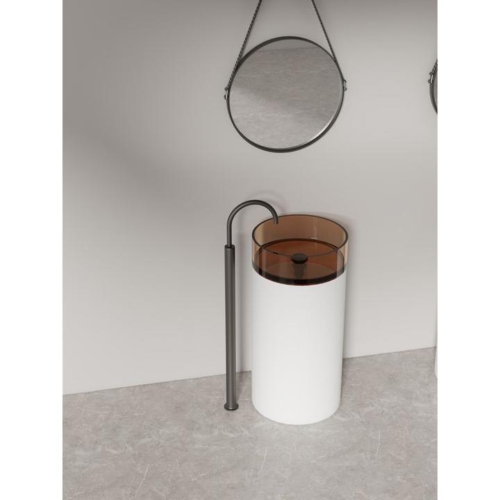 Umywalka wolnostojąca Freedom Smokey Black and Dark Grey – nowoczesność i stylowy kontrast