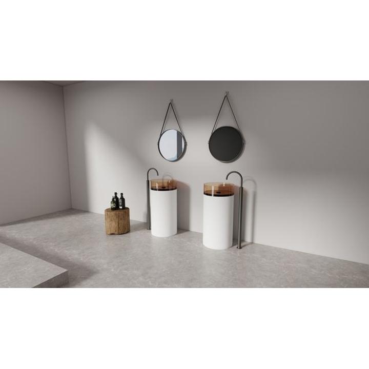 Umywalka wolnostojąca Freedom Smokey Black and Dark Grey – nowoczesność i stylowy kontrast