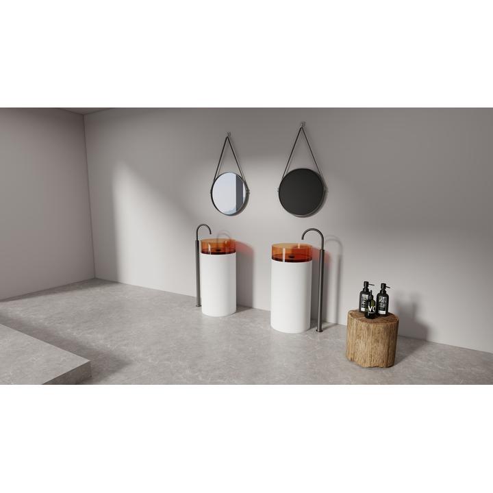 Umywalka wolnostojąca Freedom Smokey Black and Dark Grey – nowoczesność i stylowy kontrast