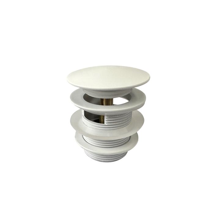 Korek klik-klak w białym macie – minimalistyczny styl i funkcjonalność