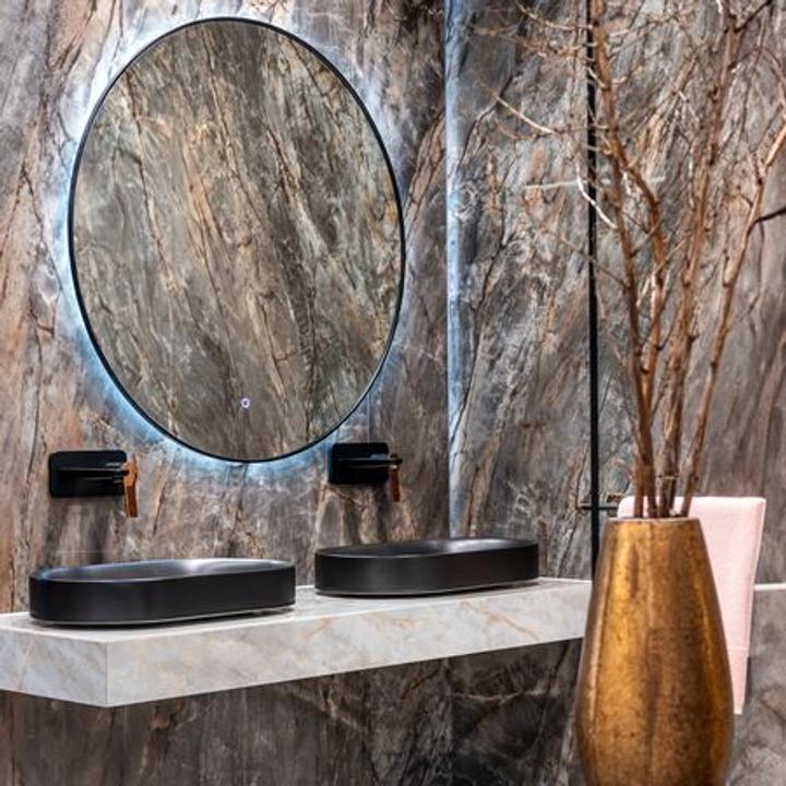  Lustro CARMIN 100 cm z oświetleniem LED i matą grzewczą