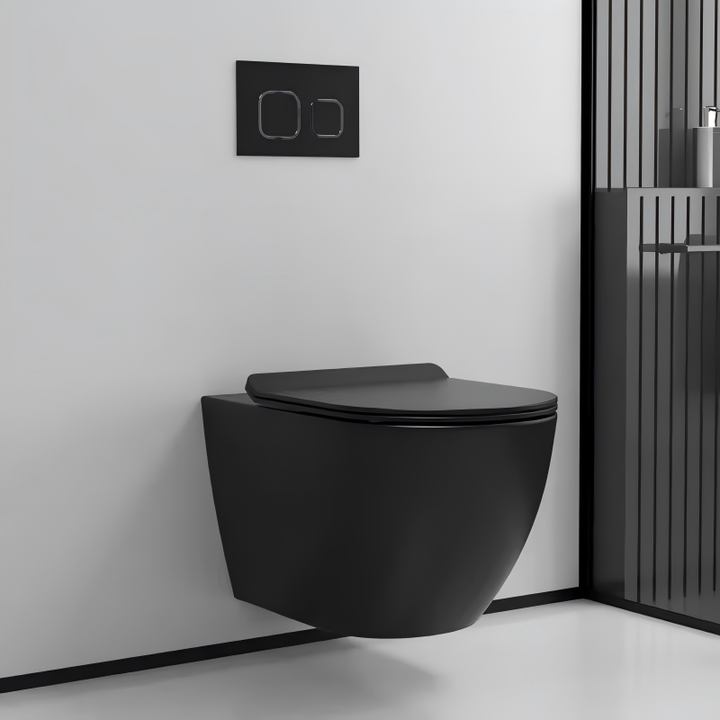 Miska WC Interno czarny mat – nowoczesność i wyrazisty styl