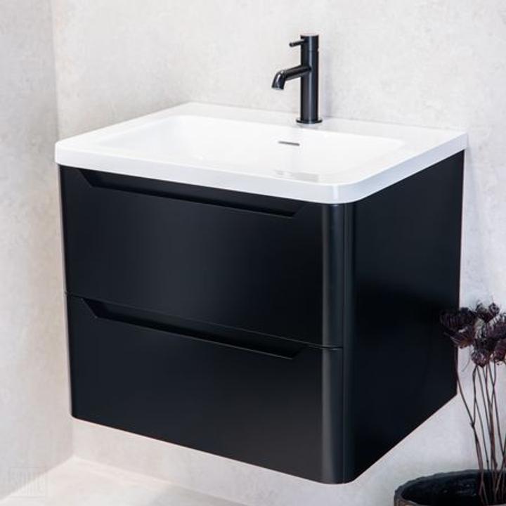Czarna szafka łazienkowa CASE 60 cm – elegancja i nowoczesność