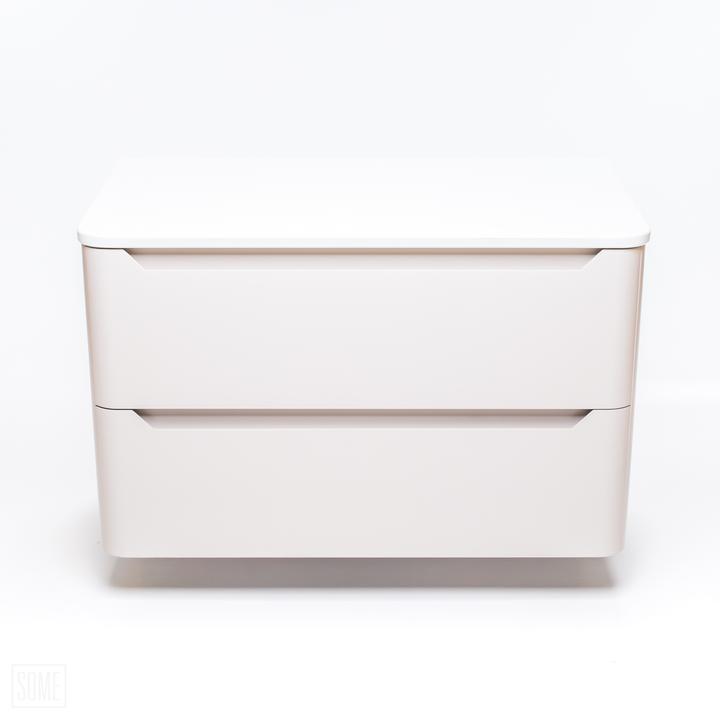 Beżowa szafka łazienkowa CASE 80 cm – przestrzeń i ciepłe wykończenie