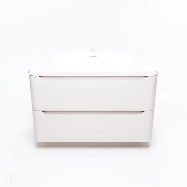 Beżowa szafka łazienkowa CASE 80 cm – przestrzeń i ciepłe wykończenie