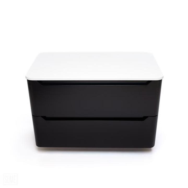 Czarna szafka łazienkowa CASE 80 cm – przestronność i elegancja