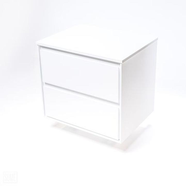 Szafka łazienkowa LOCK 60 cm – nowoczesna biel i minimalistyczny design