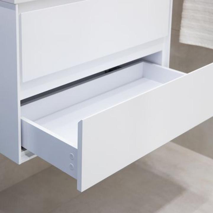 Szafka łazienkowa LOCK 60 cm – nowoczesna biel i minimalistyczny design