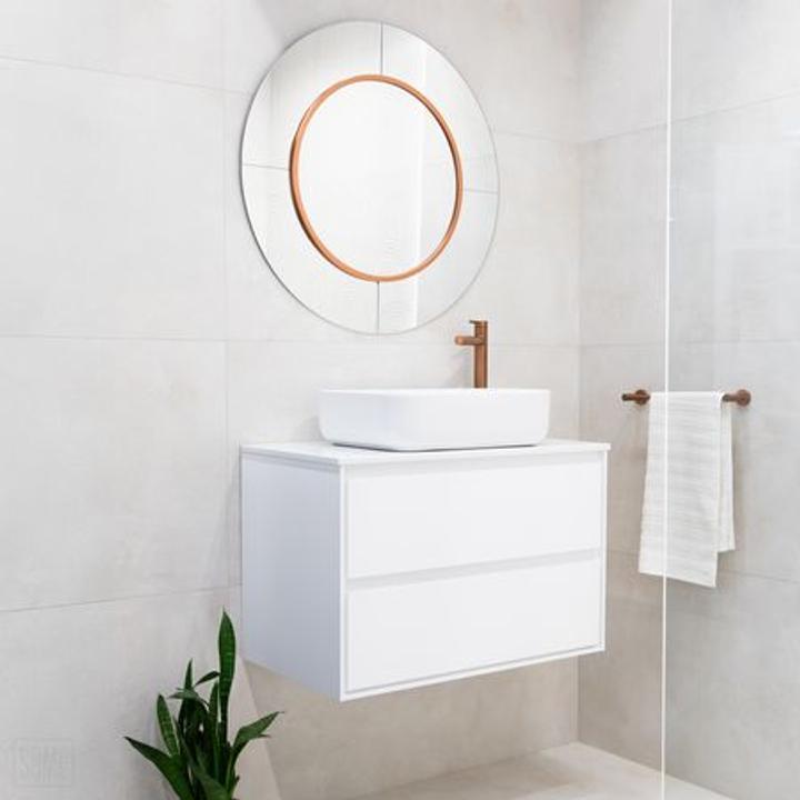 Szafka łazienkowa LOCK 60 cm – nowoczesna biel i minimalistyczny design