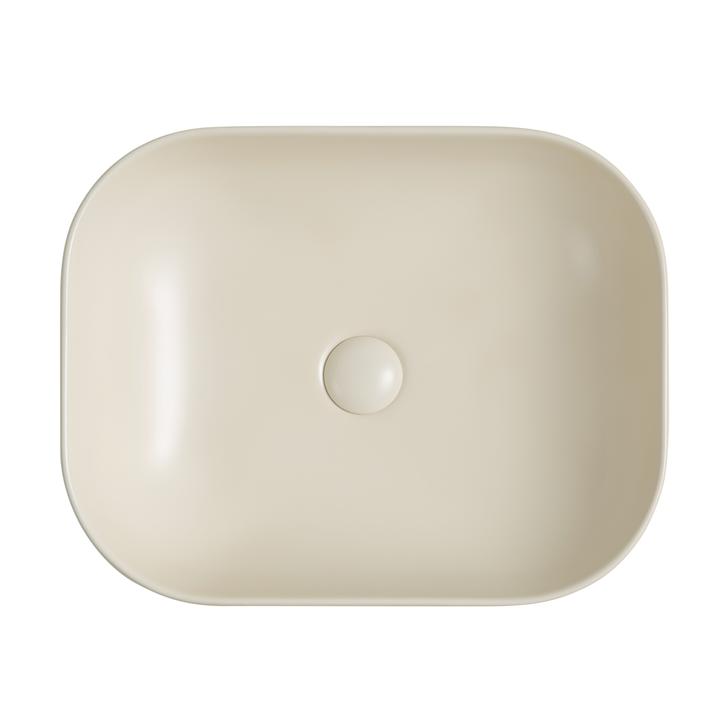 Umywalka nablatowa Bella beżowy mat – ciepło i elegancja w Twojej łazience