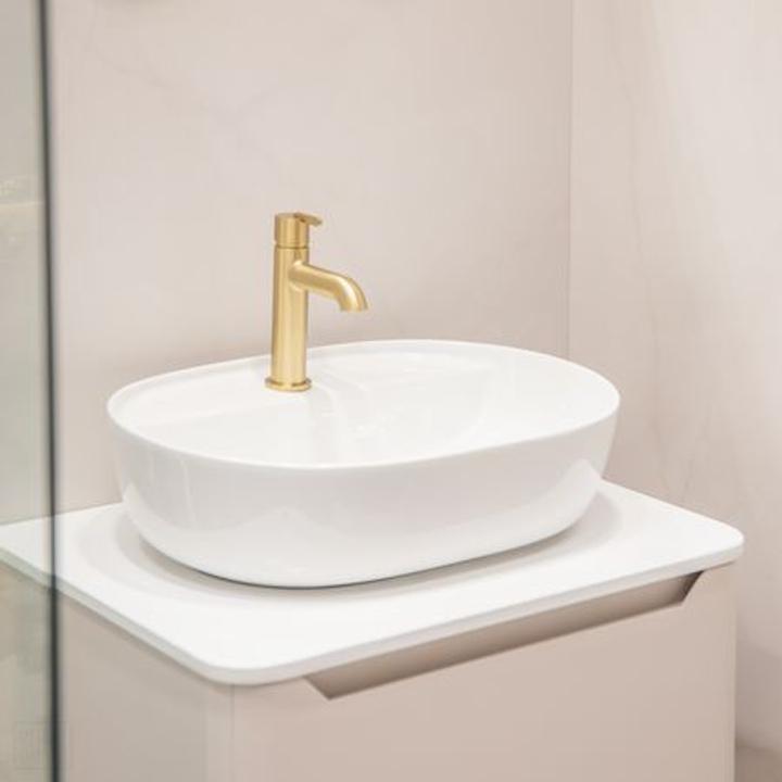 Umywalka nablatowa Dritto biała – nowoczesna ceramika do łazienki