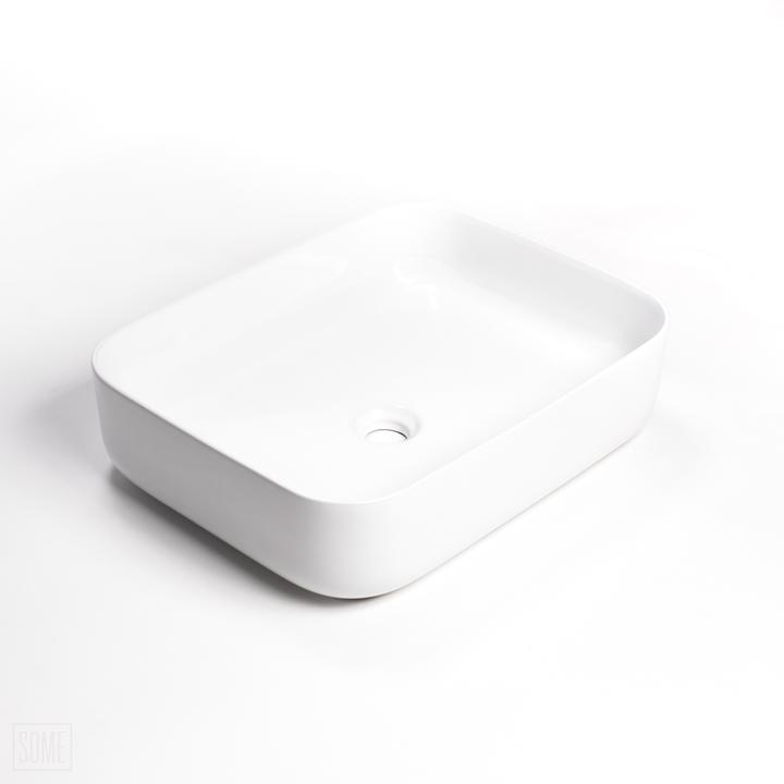 Umywalka nablatowa Snello biała – subtelność i funkcjonalność