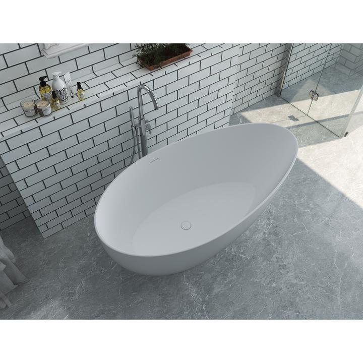 SOME DROP WANNA WOLNOSTOJĄCA 1600X820X580 AKRYLOWA DM630-1600T BIAŁY POŁYSK + KOREK KLIK KLAK CHROM D01CHR*