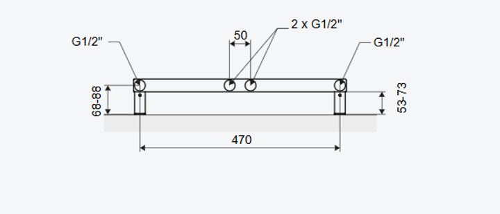 BREGO GRZEJNIK ŁAZIENKOWY 115X50 CM CAPPUCCINO GREX.BR115.CA