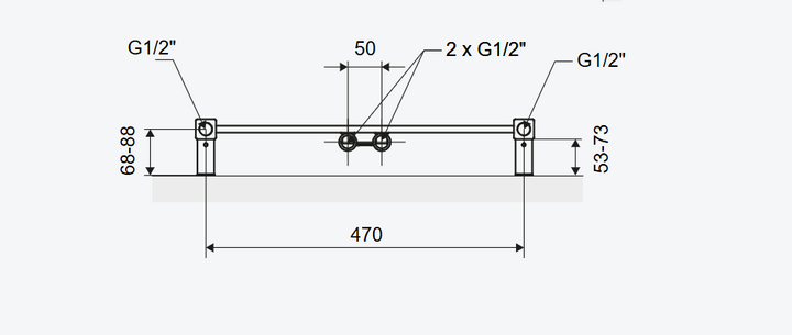 CONTRI GRZEJNIK ŁAZIENKOWY 121x50CM,BIAŁY  MAT GREX.CO121.WH