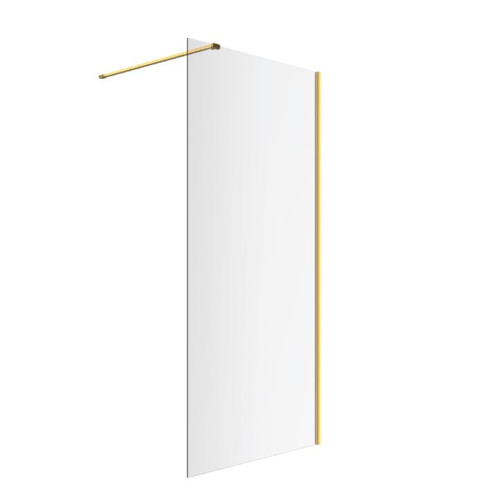VIDOQ WALK-IN ŚCIANKA PRYUSZNICOWA PROSTA 120x200CM, POWŁOKA CLEAN CONTROL, ZŁOTY KAEX.1506.1200.LP.GB