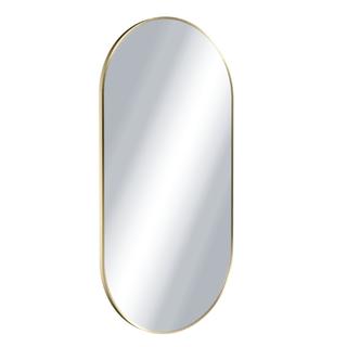 REVIA LUSTRO OWALNE 100X50 ZŁOTY SZCZOTKOWANY  DOEX.RE100.050.GB