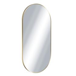 REVIA LUSTRO OWALNE 100X50 ZŁOTY SZCZOTKOWANY  DOEX.RE100.050.GB