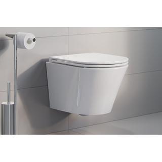 MISKA WISZĄCA WC JOKER FLASHRIM 47X36 Z DESKĄ W/O SLIM CENL.4504.470.WH