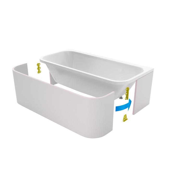 OBUDOWA DO ZABUDOWY PŁYTKAMI WANNY ARANA 1790 X 845 MM OBEX.ARA.18WH