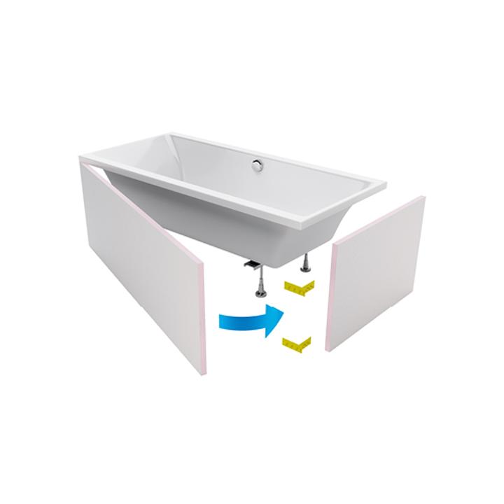 OBUDOWA DO ZABUDOWY WANNY BOK 90X60 OBEX.P.90X60WH