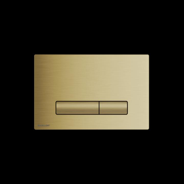 PRZYCISK AURRO DO STELAŻA PODTYNKOWEGO - ZŁOTY SZCZOTKOWANY INEX.AU230.150.GB