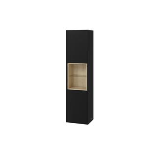TUTO SŁUPEK 40CM, CZARNY MAT/DĄB MLEX.0201.400.BKBL