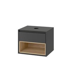 TUTO SZAFKA Z BLATEM 60 SZARY/DĄB MLEX.0102.600.GRBL