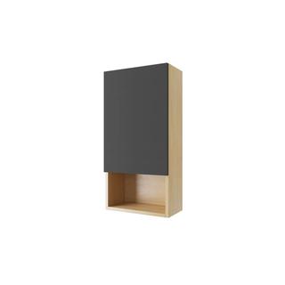 TUTO SZAFKA WISZ.PRAWA FRONT 40X80 CM DĄB/SZARY MLEX.0107.400.BLGR