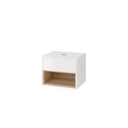 TUTO SZAFKA Z BLATEM 80CM, BIAŁY/DĄB MLEX.0102.800.WHBL