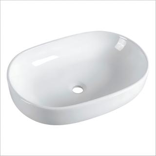 SOME VITA UMYWALKA NABLATOWA 600X425 OKRĄGŁA BIAŁY POŁYSK BT2084