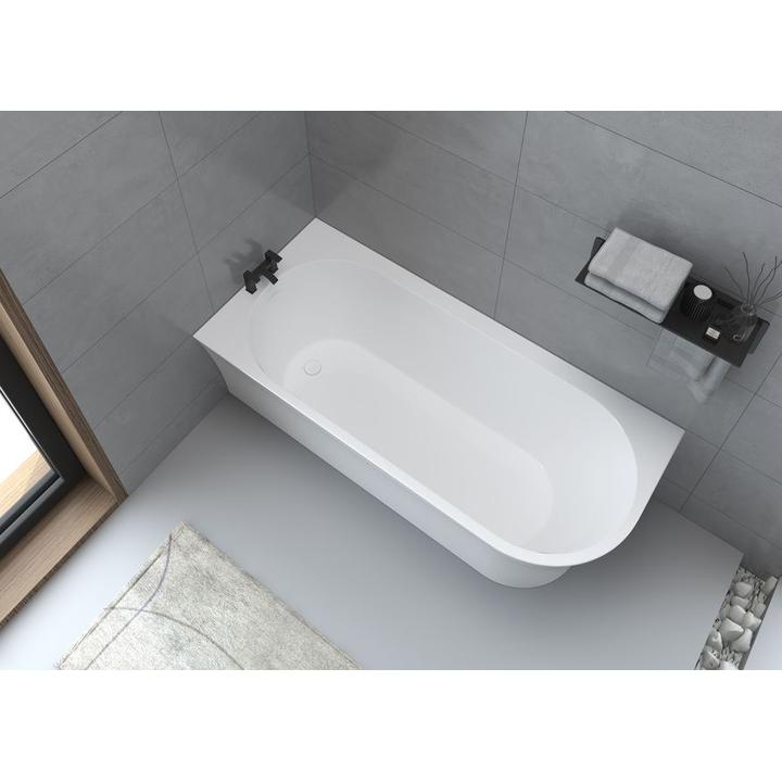 Wanna narożna EMMA LEWA 1600 x 750 x 590 mm – Nowoczesny Styl i Funkcjonalność