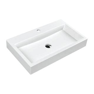 THASOS UMYWALKA NABLATOWA/WISZĄCA MARBLE+, 70X42CM, BIAŁY POŁYSK      THASOS700BP