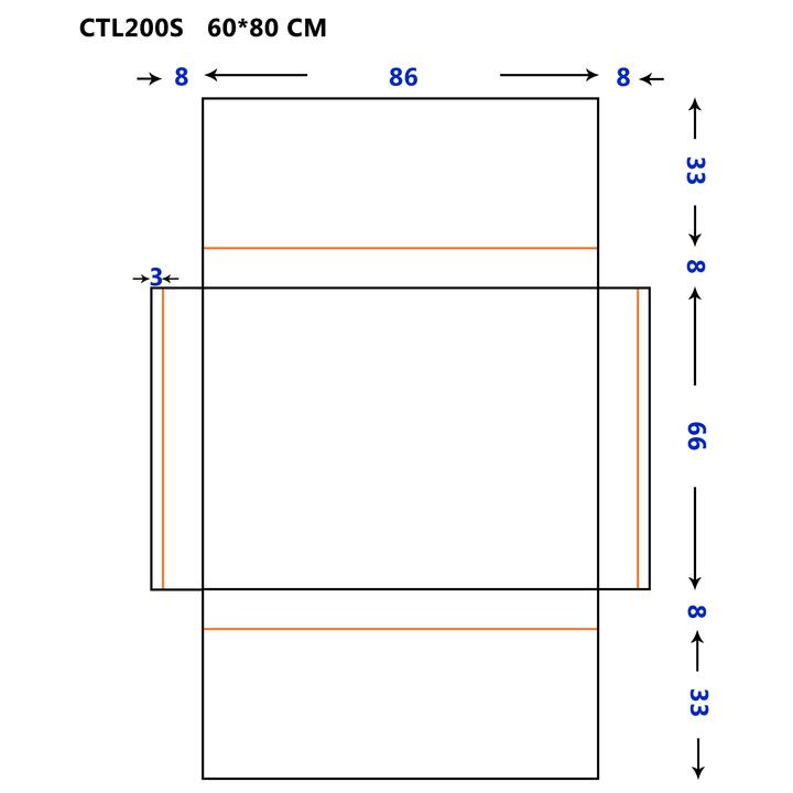 SOME CAMPO LUSTRO ŁAZIENKOWE PROSTOKĄTNE 60X80  OŚWIETLENIE LED, MATA GRZEWCZA CTL200S-60-80