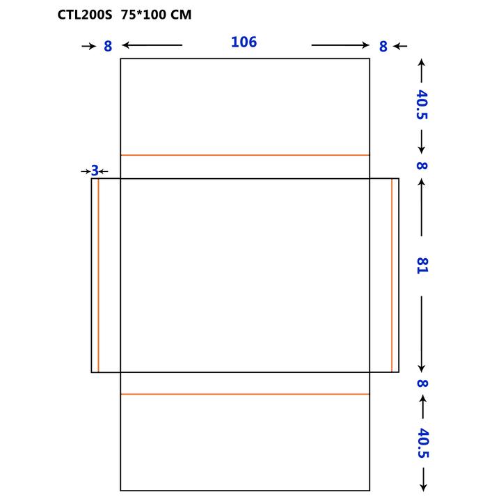 SOME CAMPO LUSTRO ŁAZIENKOWE PROSTOKĄTNE 75X100  OŚWIETLENIE LED, MATA GRZEWCZA CTL200S-75-100