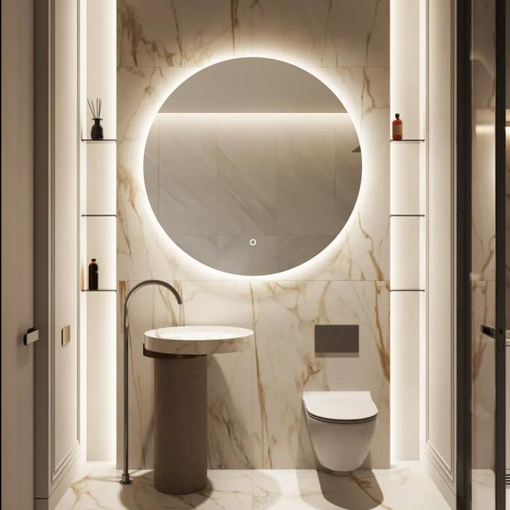 SOME OCCHIO LUSTRO ŁAZIENKOWE OKRĄGŁE 100 OŚWIETLENIE LED, MATA GRZEWCZA CTL202-100