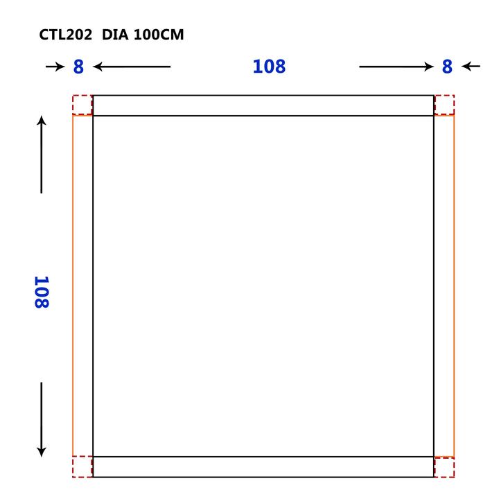 SOME OCCHIO LUSTRO ŁAZIENKOWE OKRĄGŁE 100 OŚWIETLENIE LED, MATA GRZEWCZA CTL202-100