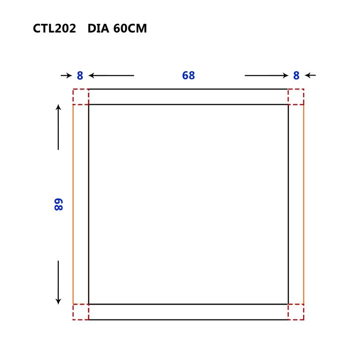 SOME OCCHIO LUSTRO ŁAZIENKOWE OKRĄGŁE 60 OŚWIETLENIE LED, MATA GRZEWCZA CTL202-60