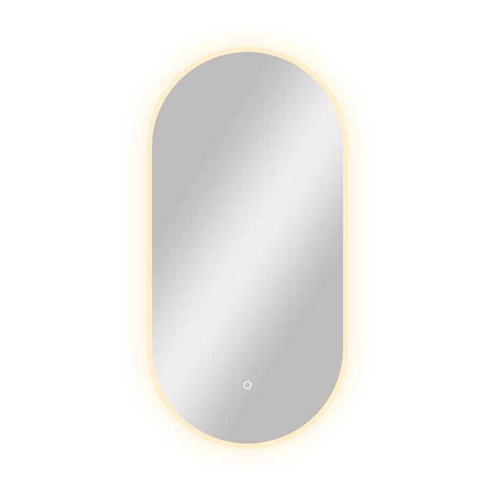 SOME FIUME LUSTRO ŁAZIENKOWE OWALNE 60X120 OŚWIETLENIE LED, MATA GRZEWCZA CTL407-60-120