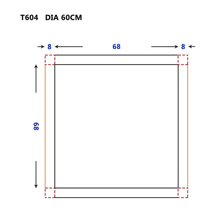 SOME LUNA LUSTRO ŁAZIENKOWE OKRĄGŁE 60 T604-60