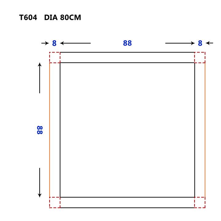 SOME LUNA LUSTRO ŁAZIENKOWE OKRĄGŁE 80 T604-80